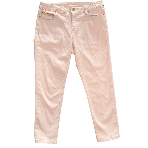 Michael Kors Denim - Michael Kors Blush Izzy Cropped Skinny Jeans